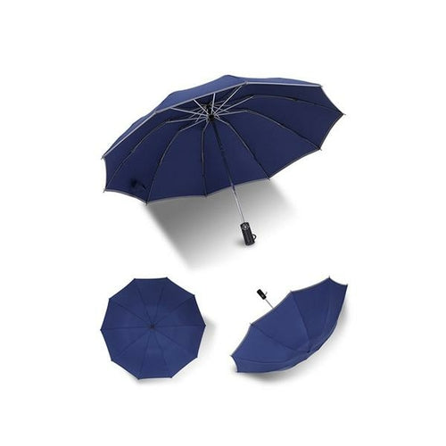 Inverted Umbrella With Reflective Stripe