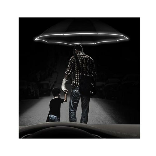 Inverted Umbrella With Reflective Stripe