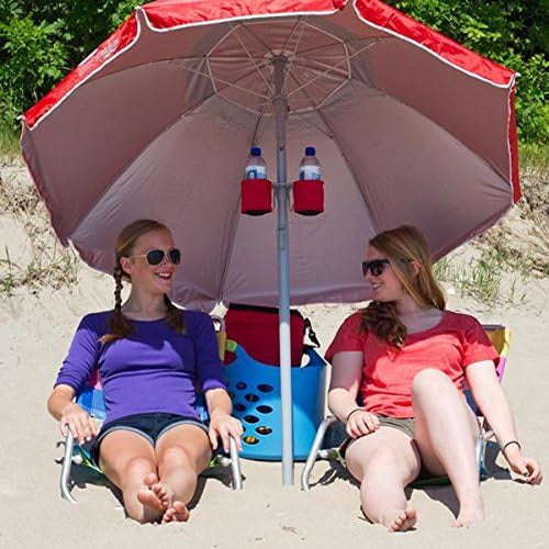 Adjustable Red Sun Shade Umbrella: Easy Carry