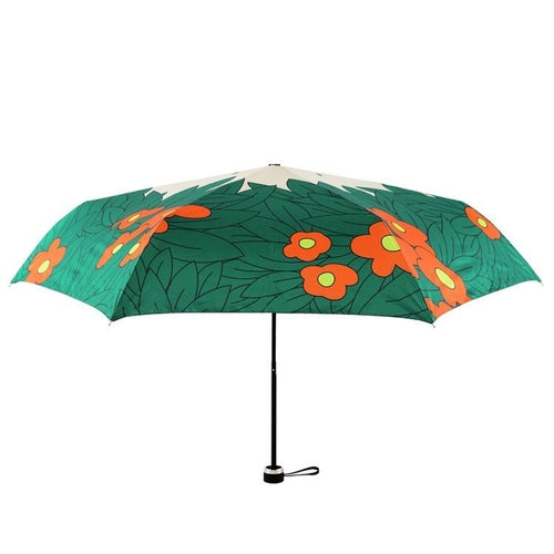 Flowers Cat Sunny Umbrella